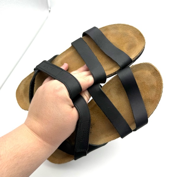 NAOT Kayla Wedge Sandals Strappy Black EU 36 - Picture 10 of 15